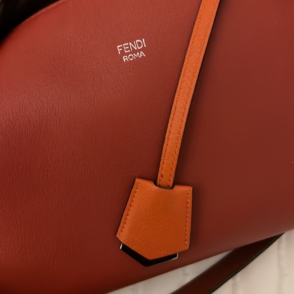 Fendi By The Way Bag Medium — Orange and Maroon - Picture 5 of 5